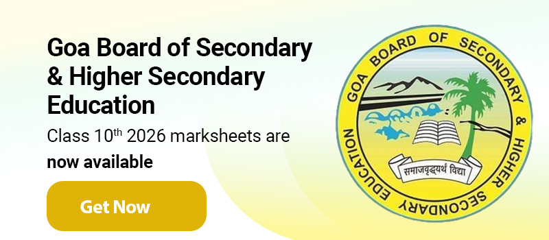 Goa board class 10th marksheets available banner